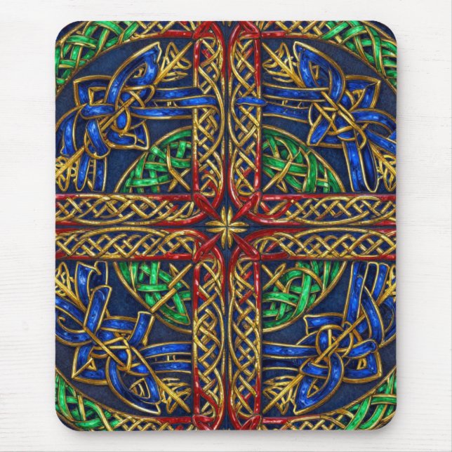 Antique Mediaeval Celtic Knots Mouse Pad (Front)