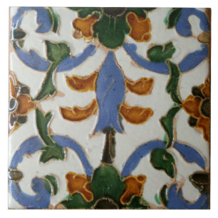 Antique Mediterranean Ceramic Tile