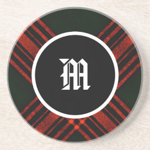 Antique Menzies Hunting Tartan Clan Plaid Coaster