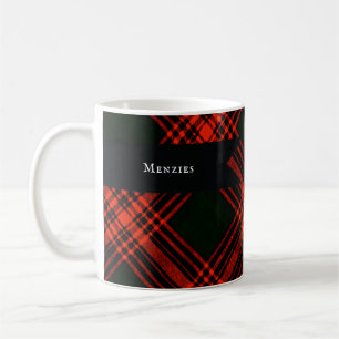 Antique Menzies Hunting Tartan Plaid Pattern Coffee Mug