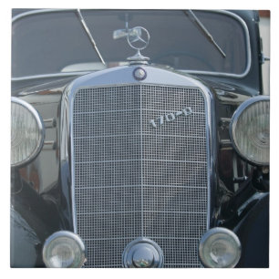antique mercedes 2 ceramic tile