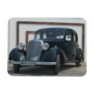antique mercedes 3 magnet