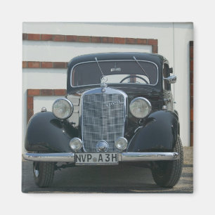 antique mercedes magnet