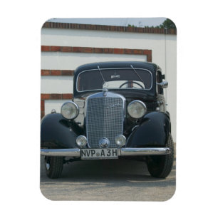 antique mercedes magnet