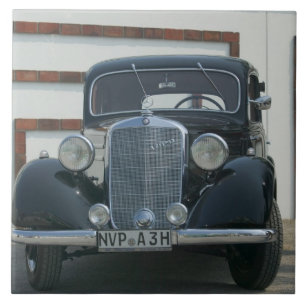 antique mercedes tile