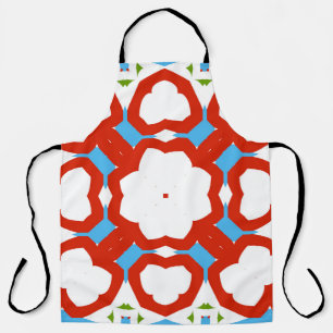 Antique mexican talavera ceramic. Graphic design. Apron