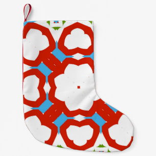 Antique mexican talavera ceramic. Graphic design. Small Christmas Stocking