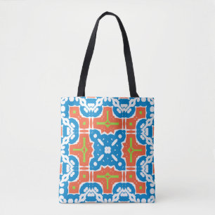 Antique mexican talavera ceramic. Vintage seamless Tote Bag