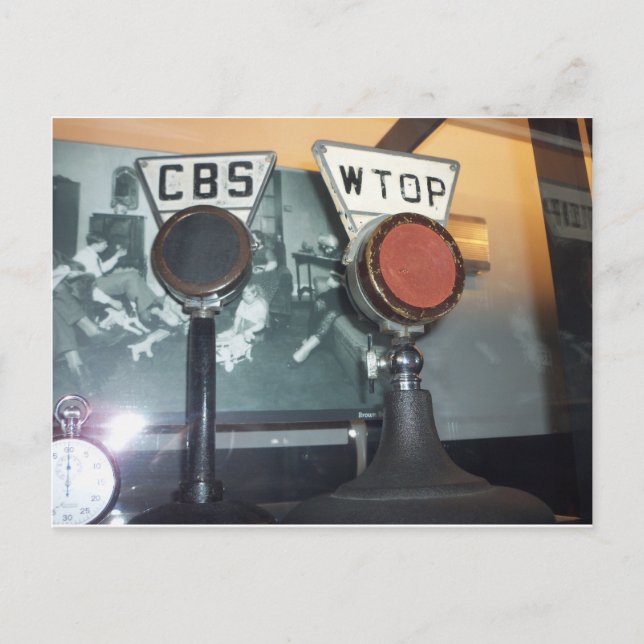 Antique Microphones Postcard (Front)