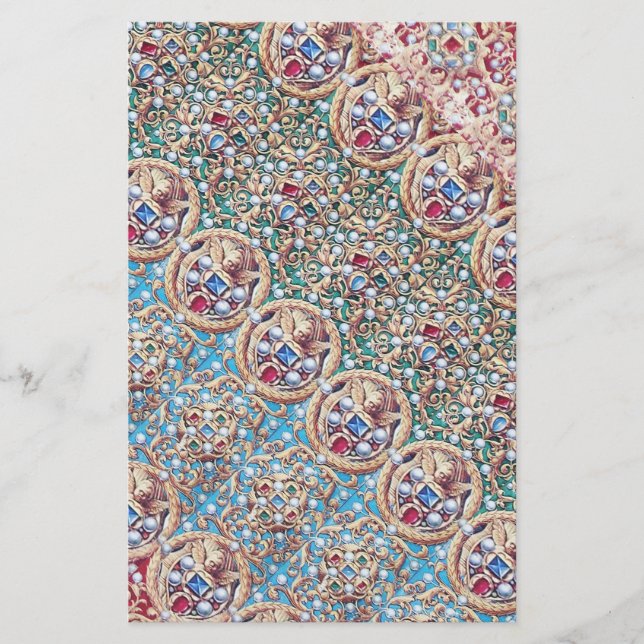 ANTIQUE MINIATURE JEWELS,GEMSTONES,PEARLS,ANGELS STATIONERY (Front)