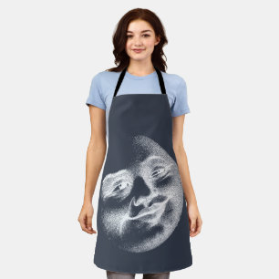 Antique Moon Face Apron