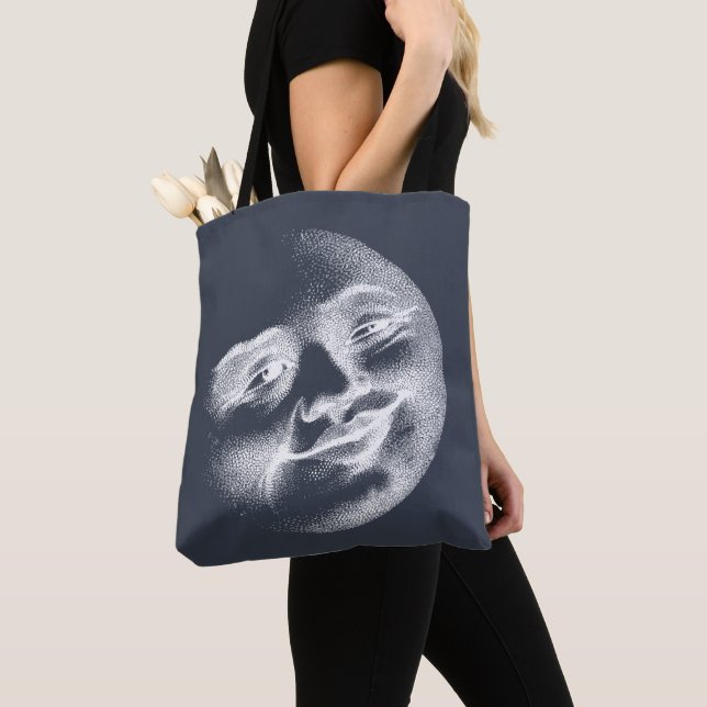 Antique Moon Face  Tote Bag (Close Up)