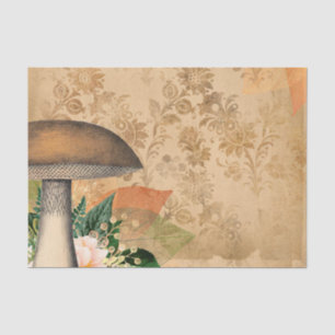 Antique Mushroom Decoupage Paper