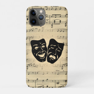 Antique Music and Theatre Masks iPhone 11 Pro Case