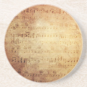 Antique Music Coaster