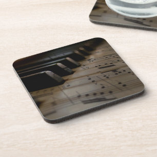 Antique Music Piano Keys Coaster