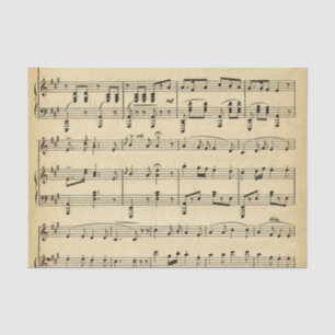 Antique Music Theme Tissue Paper
