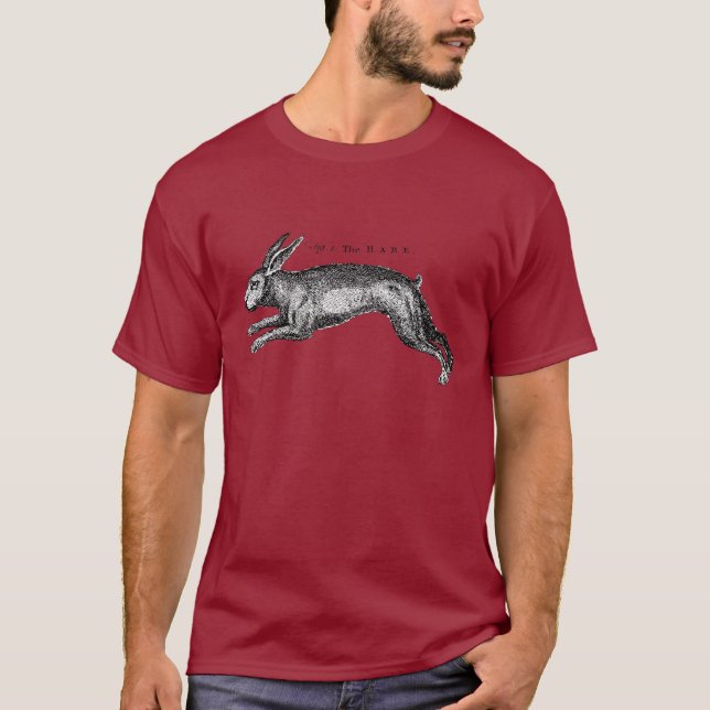 Antique Natural History Art The Hare T-Shirt (Front)