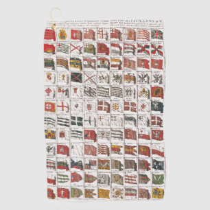 Antique Nautical Flags of the World Poster Golf Towel