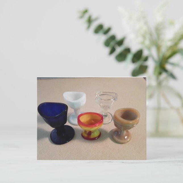 antique old bottle eye wash  postcard (Standing Front)