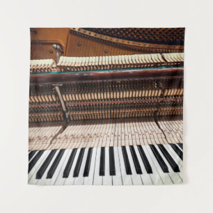 Antique Old Concert Piano Photo Tapestry