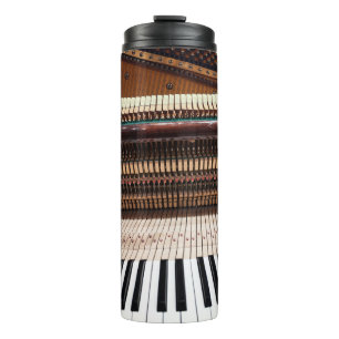 Antique Old Concert Piano Photo Thermal Tumbler