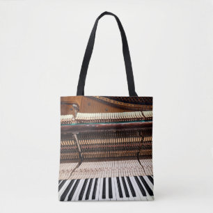 Antique Old Concert Piano Photo Tote Bag