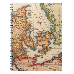 Antique Old Map Inspired (10) Notebook