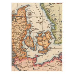 Antique Old Map Inspired (10) Tablecloth