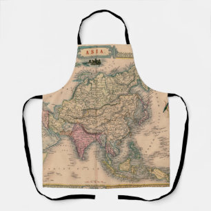 Antique Old Map Inspired (11) Apron