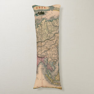 Antique Old Map Inspired (11) Body Cushion