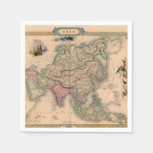 Antique Old Map Inspired (11) Napkin