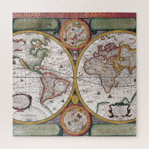 Antique Old Map Inspired (12) Jigsaw Puzzle
