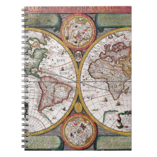Antique Old Map Inspired (12) Notebook