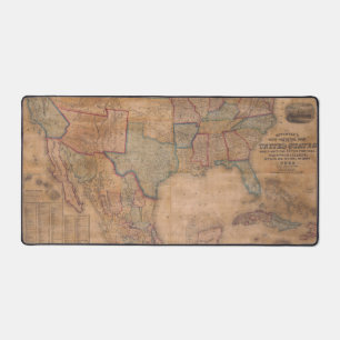 Antique Old Map Inspired (13) Desk Mat