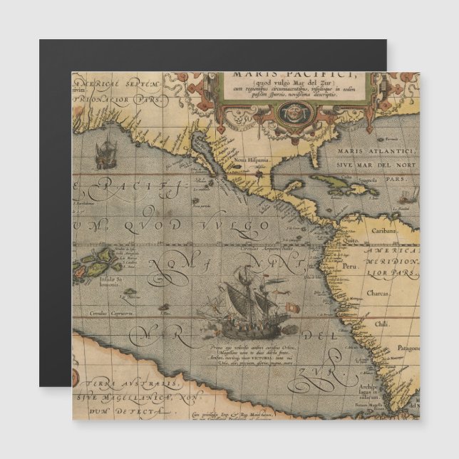 Antique Old Map Inspired (14) Luggage Tag (Front/Back)