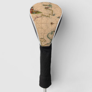 Antique Old Map Inspired (1) Golf Head Cover