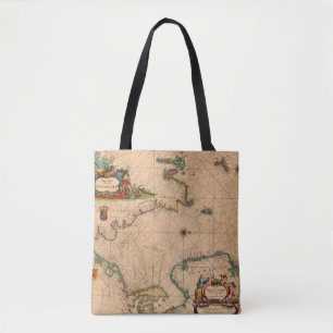 Antique Old Map Inspired (1) Tote Bag