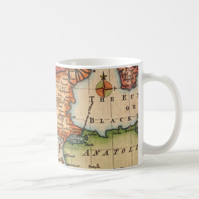 Antique Old Map Inspired (2) Coffee Mug (Right)