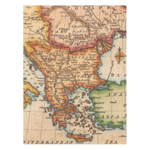 Antique Old Map Inspired (2) Tablecloth