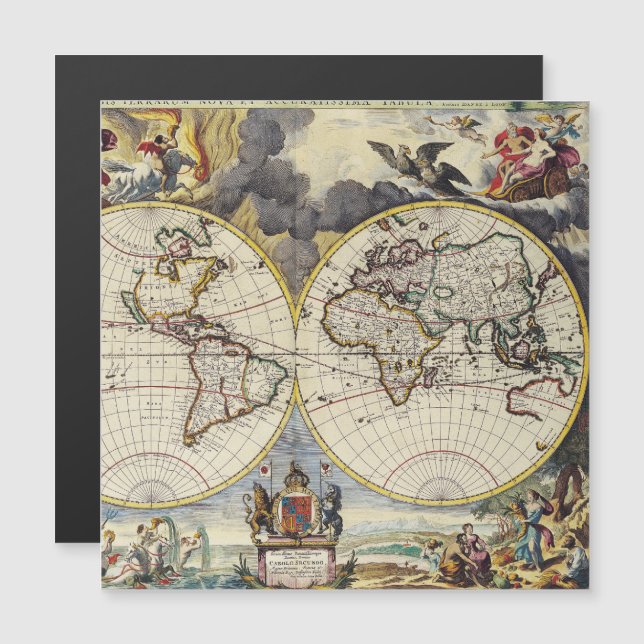 Antique Old Map Inspired (4) (Front/Back)