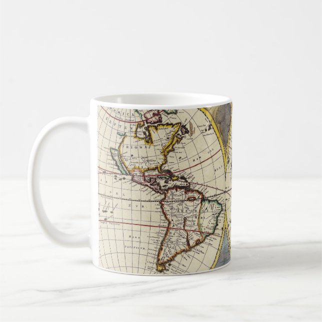 Antique Old Map Inspired (4) Coffee Mug (Left)