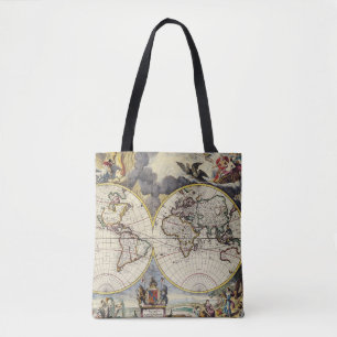 Antique Old Map Inspired (4) Tote Bag
