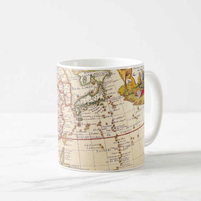Antique Old Map Inspired (6) Coffee Mug (Front Right)