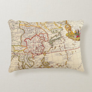 Antique Old Map Inspired (6) Decorative Cushion