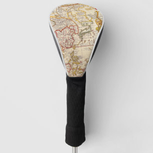 Antique Old Map Inspired (6) Golf Head Cover