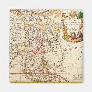 Antique Old Map Inspired (6) Magnet