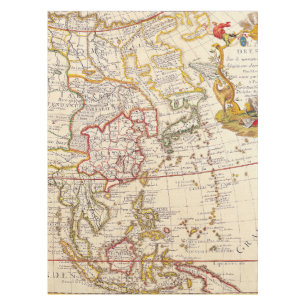 Antique Old Map Inspired (6) Tablecloth