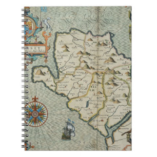 Antique Old Map Inspired (7) Notebook