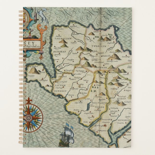 Antique Old Map Inspired (7) Planner (Front)